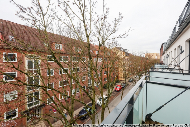 4 Blick vom Balkon Etagenwohnung Hamburg