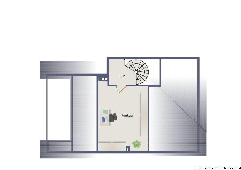 Grundriss Spitzboden Dachgeschosswohnung Schenefeld