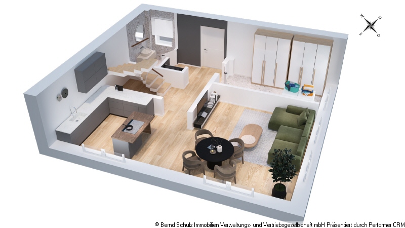 Grundriss EG Doppelhaush�lfte Hamburg