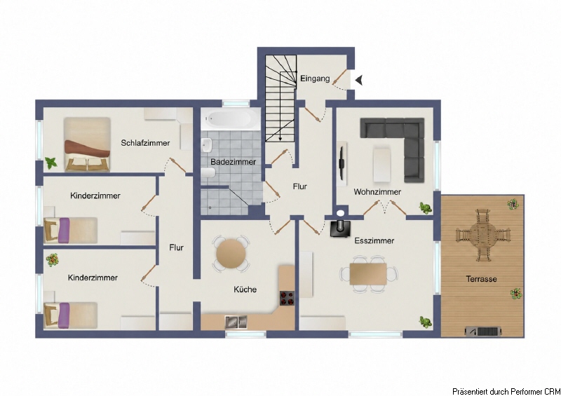 Grundriss EG Erdgeschosswohnung Hamburg