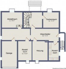 Grundriss KG Villa im Hochkamp