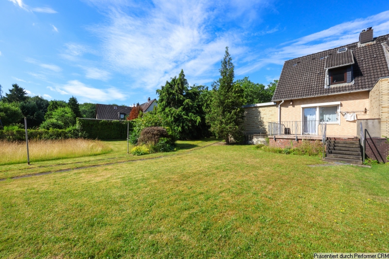 2 Doppelhaush�lfte Gartenseite Doppelhaush�lfte Hamburg