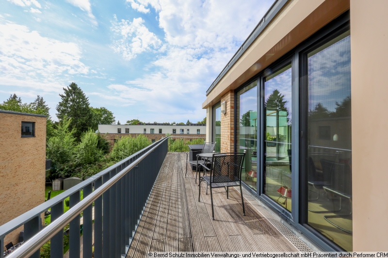 18 kleiner Teil der Dachterrasse Penthousewohnung Hamburg