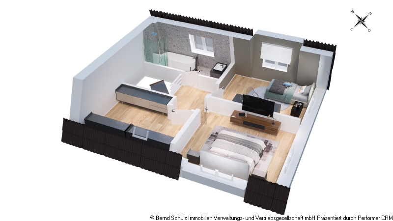 Grundriss DG Doppelhaush�lfte Hamburg