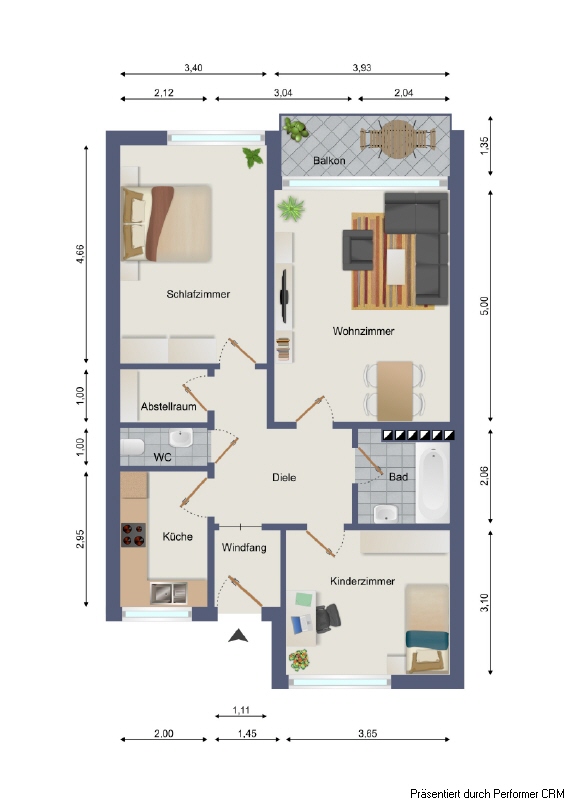 Grundriss Etagenwohnung Hamburg