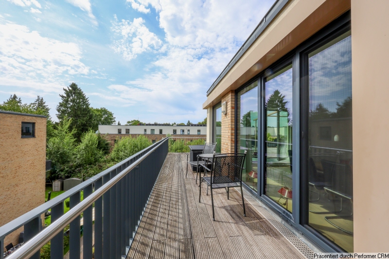 18 kleiner Teil der Dachterrasse Penthousewohnung Hamburg