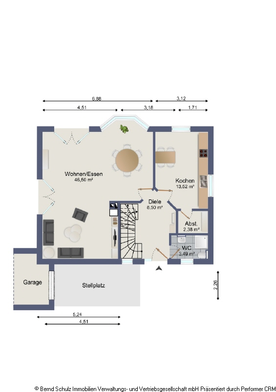 Grundriss Erdgeschoss_jpg Einfamilienhaus Hamburg