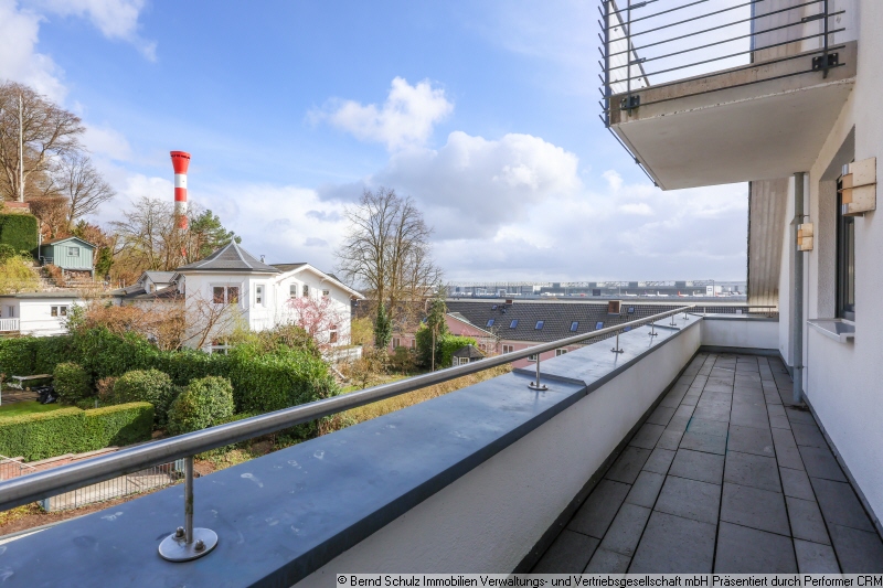 19 Dachterrasse Schlafzimmer Maisonettewohnung Hamburg