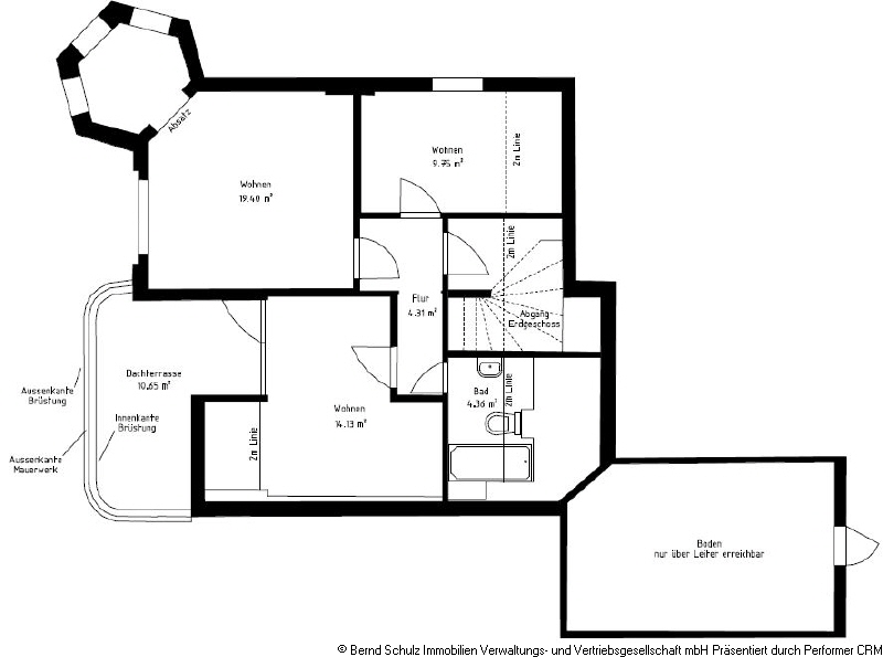 Grundriss OG Einfamilienhaus Hamburg