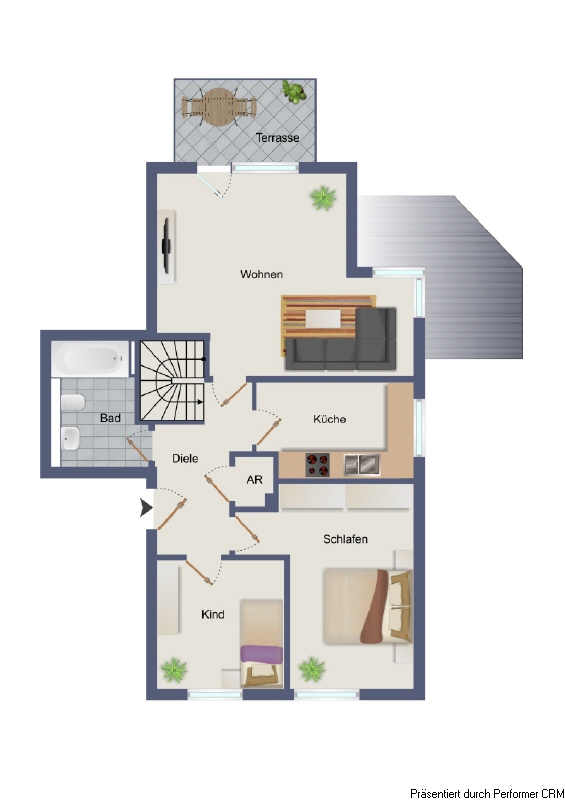 Grundriss EG Erdgeschosswohnung Schenefeld