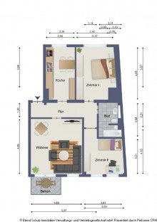 Grundriss Moderne Eigentumswohnung an der Grenze zu Eimsb�ttel