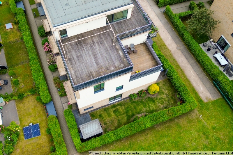 3 Dachterrasse Vogelperspektive Penthousewohnung Hamburg