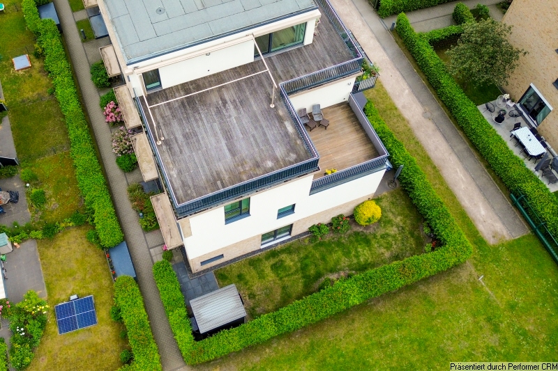 3 Dachterrasse Vogelperspektive Penthousewohnung Hamburg