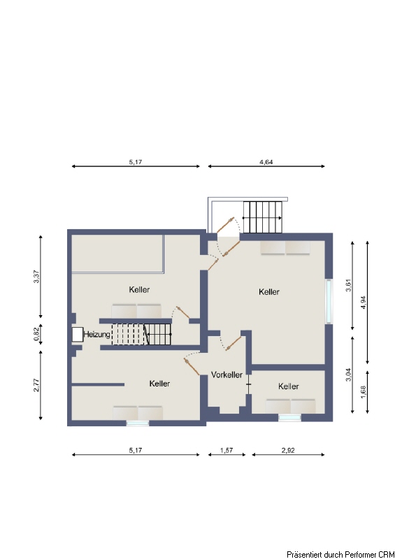 Grundriss KG Doppelhaush�lfte Hamburg
