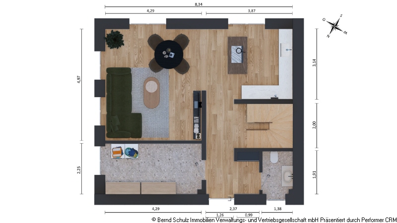 Grundriss EG 2 Doppelhaush�lfte Hamburg