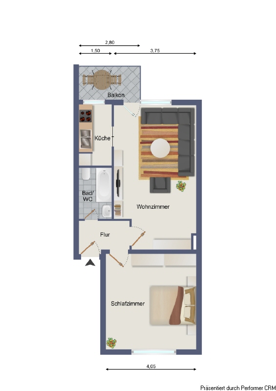 Grundriss Etagenwohnung Hamburg